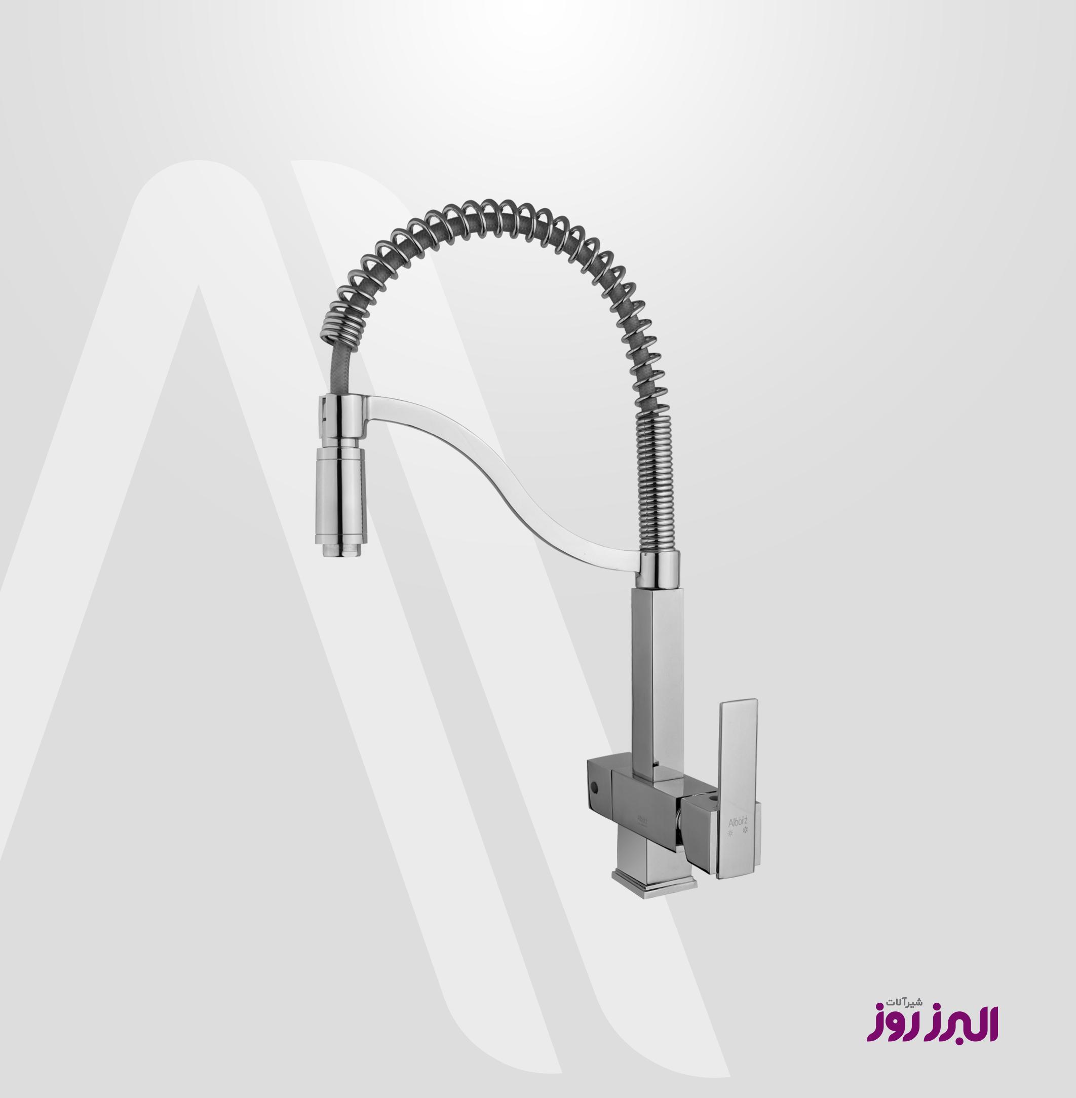 ظرفشویی فنری فلت کروم FLAT